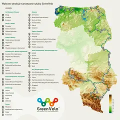 Mapa trasy rowerowej Green Velo – odkryj najpiękniejsze miejsca w Polsce